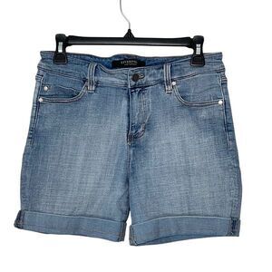 Liverpool Womens Cuffed Stretch The Walking Denim Jean Shorts Blue Size‎ 8/29